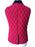 Dickins & Jones Quilted Hot Pink Navy Corduroy Trim Bodywarmer Jilet Jacket