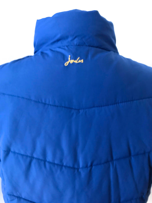 Joules Electric Blue & Red Ladies Bodywarmer Padded Gilet Vest Higham Style