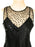 90s French Designer Silk Satin and Sequinned Net Camisole Party Top