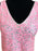 BNWT Candy Lollipop Pink V-Neck Sequinned Cotton Tank Top