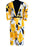 80s Backless Bumblebee Tulip Dynasty Power Wiggle Cocktail Dress