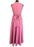 70s Hot Dusky Watermelon Pink Halter Neck Tie Back Boho Chic Maxi Dress