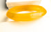 50s Vintage Gorgeous Transparent Lucite Sunny Lemon Apple Juice Disc Ridged Bangle Bracelet
