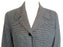 80s Ann Taylor Classic Wool Herringbone Short Jacket Ann Taylor Size 6 Petite Black & White Structured Jacket Collared Jacket