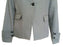 40s Style Vintage Gray Suit Jacket Structured Formal Traditional Professional Blazer Career Wear Buttoned