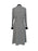 70s Gingham Black and White Checked Velvet Trimmed Button Down Belted Everyday Tea Dress, Career Plaid Secretary Dress, Monochrome Day Dress