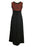 60s Crochet Golden Metallic Lurex Thread Empire Waist Red Orange Black Thanksgiving MOD Mad Men Cocktail Party Evening Boho Chic Maxi Dress