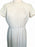 Early 50s VTG Cream All Pleated Short Sleeve Metal Zip Lovely Day Tea Dress, 40s 50s Rockabilly Career Office Wear Off White Occasion Dress