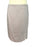 90s 100% Linen Pinkish Nude-Natural Front Side Slit Summer Pencil Skirt, Career Secretary Everyday Office Business Wear Knee Length Skirt M
