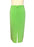Original 90s Vintage Jacques Vert Lime Green Chartreuse Longline Front & Back High Slit Formal Event Pencil Skirt w/ Elasticated Waist M-L