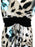 90s Kaleidoscope Knit Jersey Animal Print Blue Black Beige Spaghetti Strap Sweetheart Neck Low Back Beach Summer Party Fest Maxi Sun Dress
