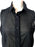 90s American Apparel Cotton Longline Tunic Shirt, Black Semi Sheer Ladies Button Down Casual Street Style Trapeze Parachute Blouse size S-M
