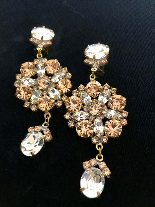 Diamante & Glass Vintage Drop Earrings | Lovett & Co | Lovett & Co