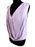 DVF Silk Lilac Lavender Pastel Color Flapper Top, Plunge Neck Sleeveless Draped Blouse, 20s Gatsby Style V-Neck Smart Formal Top Blouse Top