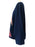 80s X-Large Xmas Ugly Sweater Sweatshirt Top, Unisex Cotton Navy Blue with Felt Applique Reindeer & Santa Patchwork Details Oversize Top XL