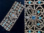 Art Deco Style EXTRA WIDE Crystal Glass Bracelet, Old Czech Wedding Bridal Dazzling Diamante Link Bracelet, Party Panel Gift Ball Bracelet