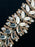 Art Deco Style WIDE Crystal Glass Bracelet, Old Czech Wedding Dazzling Diamante Link Bracelet, Bridal Evening Party Panel Gift Bracelet