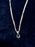 Sapphire & Diamond 18k Gold Triple Chain Pendant, Twilight Blue Sapphire Gift Necklace, Wedding Bridal Gift Jewelry, Xmas Birthday Gem Gift
