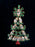 Art Deco Old Czech Crystal Glass HUGE 3.5" Xmas Tree Brooch, Green Red Clear Rhinestones Handmade Christmas Gift Big Lapel Scarf Brooch Pin